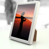 Fotorahmen - silber matt - 10,5 x 15 cm (DIN A6) - Normalglas