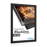 Klapprahmen Blackline - schwarz matt - 42 x 59,4 cm (DIN A2) - Ecken Gehrung