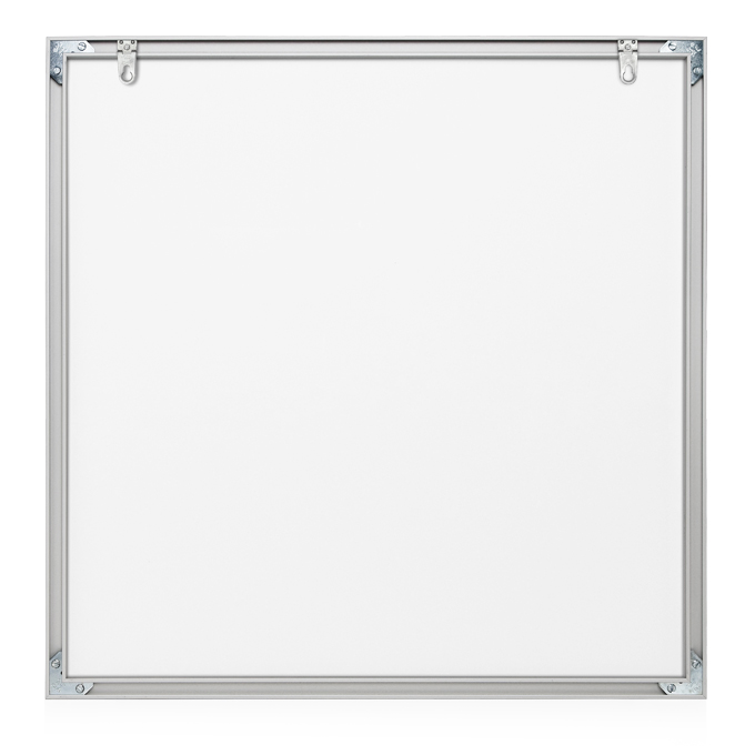 Trikotrahmen Distance - weiß matt (RAL 9016) - 59,4 x 84 cm (DIN A1) - Polystyrol klar - Foamboard weiß