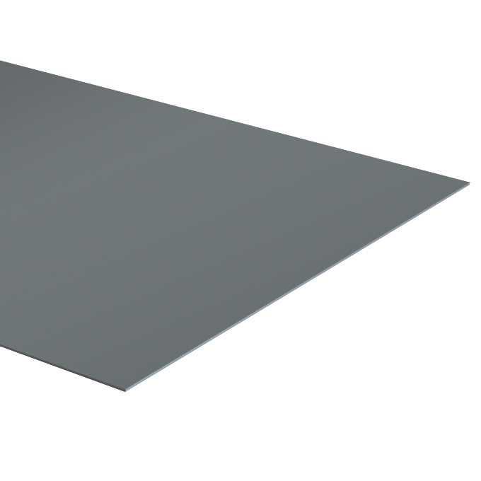 1,3 mm Polystyrol Rückwand grau - 21 x 29,7 cm (DIN A4)