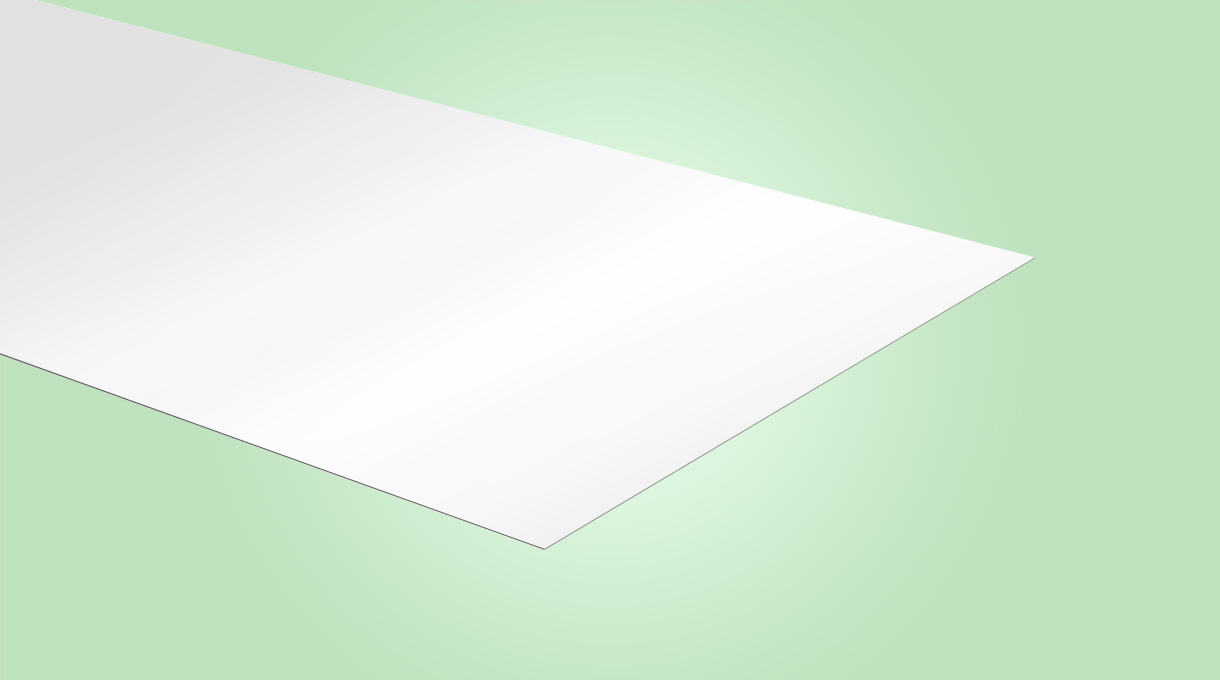Stahlrückwand - weiß matt (RAL 9010) - 70 x 100 cm