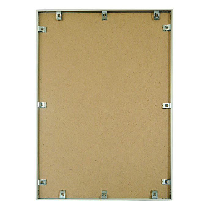 Alu-Bilderrahmen Standard - weiß matt (RAL 9016) - 18 x 24 cm - ohne Glas