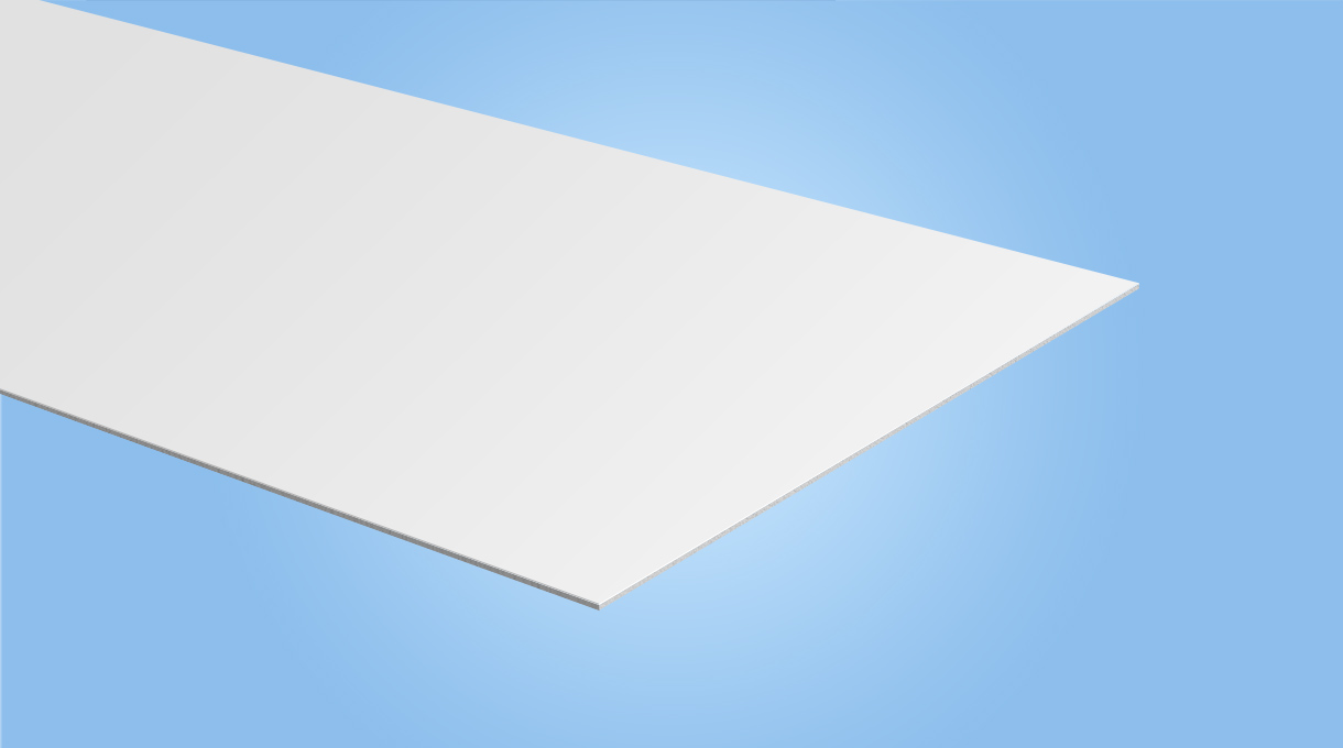 1 mm Hartschaumplatte - weiß - 21 x 29,7 cm (DIN A4)